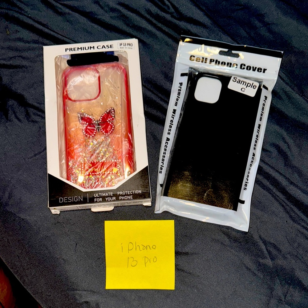 Premium Red Butterfly iPhone 13 Pro Case